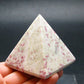 Large Cinnabar in Quartz Pyramid from Peru - 150.35 Grams - 2.1"