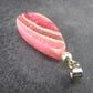 Rhodochrosite Sterling Silver Pendant from Alma Colorado - 1.7" - 9.65 Grams