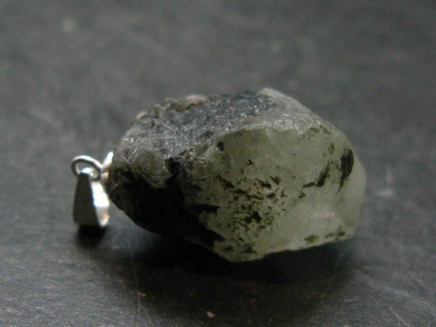 Phenakite Phenacite Crystal Silver Pendant From Russia - 1.1" - 5.44 Grams