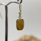 Raw Herderite Crystal Drop Earrings in Sterling Silver – Natural Golden Herderite Jewelry - 3.02g