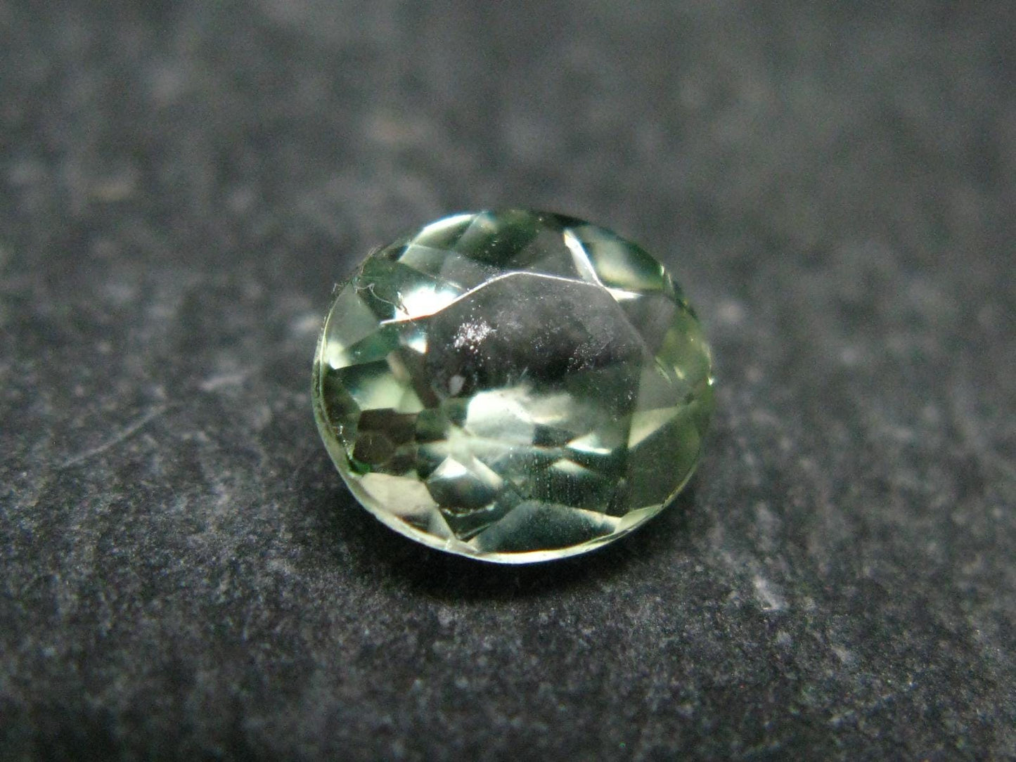 Green Facetted Herderite Cut Gem From Brazil - 1.11 Carats