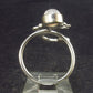 Natural Oval Shaped Glow From Inside Moonstone 925 Silver Ring - Size Adjustable - 2.9 Grams