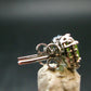 Natural Peridot (Olivine|) Stud Faceted Earrings In Sterling Silver from Pakistan - 0.7"