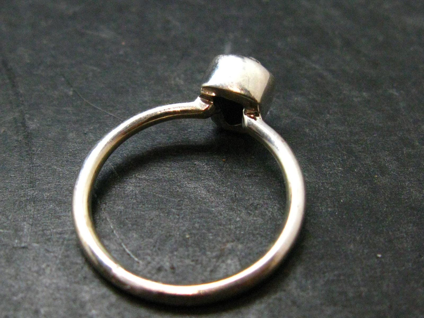 Meteorite Campo Del Cielo Sterling Silver Ring From Argentina - 2.0 Grams - Size 6