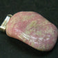 Rosaline Zoisite!! Rare Polished Thulite Silver Pendant From Norway - 1.2"