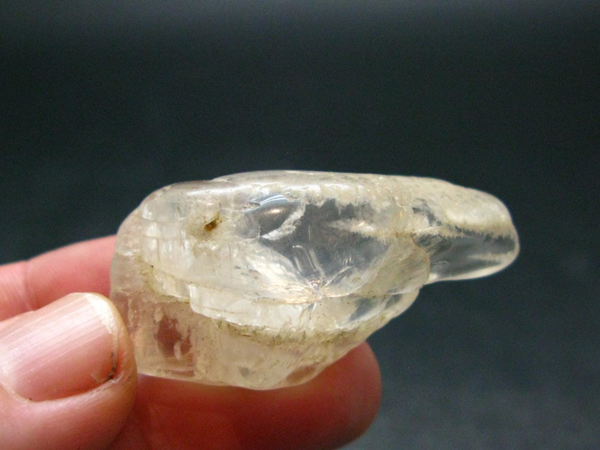 Large Clear Tumbled Petalite Crystal from Brazil - 72.45 Carats - 1.6"