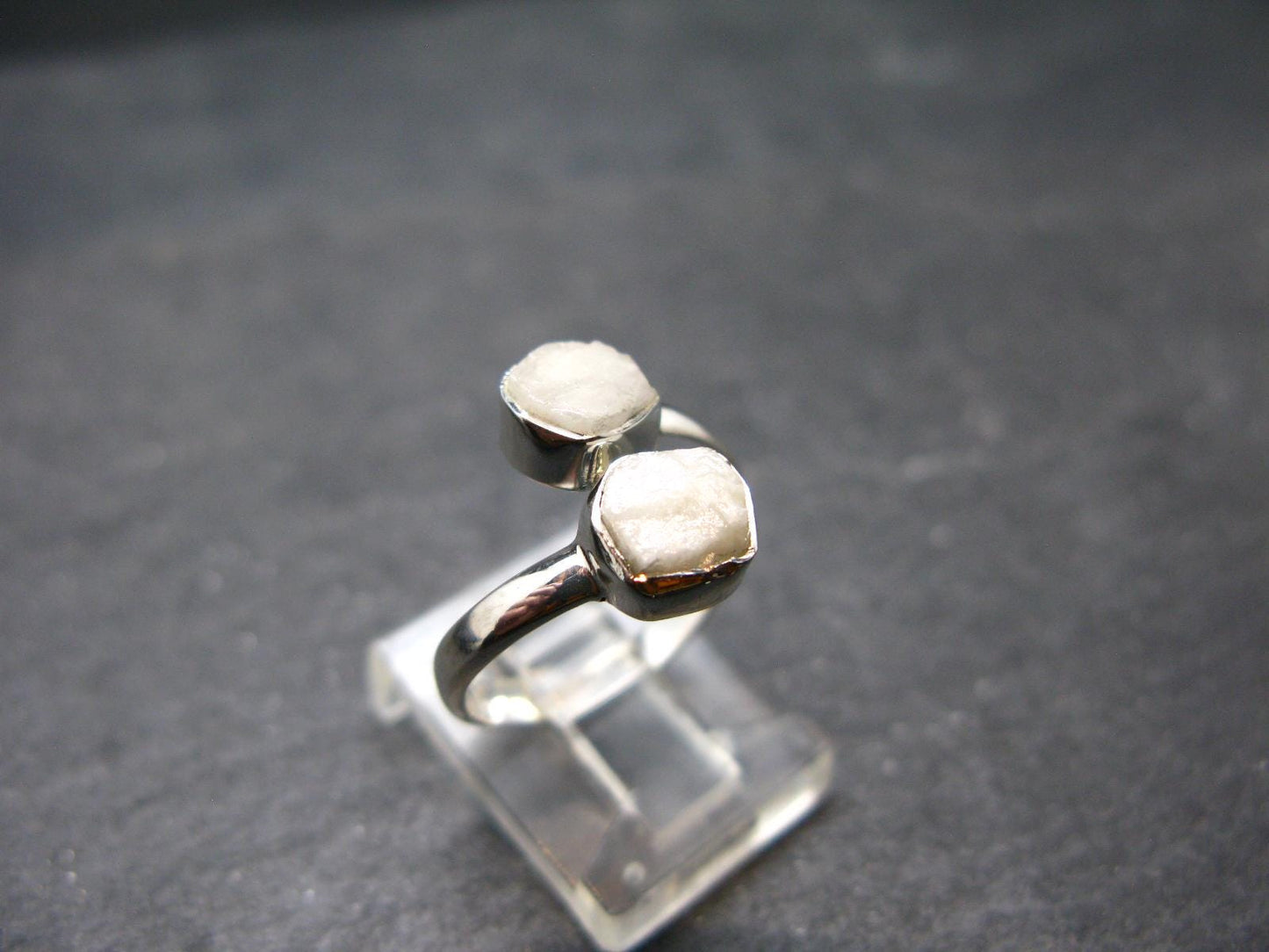 Phenakite Phenacite Crystal Silver Ring From Russia - Size 7 - 2.21 Grams