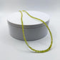 Natural Chrysoberyl Beaded Necklace, Faceted Rondelle Strand, Minimalist Crystal Jewelry