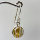 Golden Rutile Quartz Earrings – Round Rutile Crystal Sterling Silver Drops