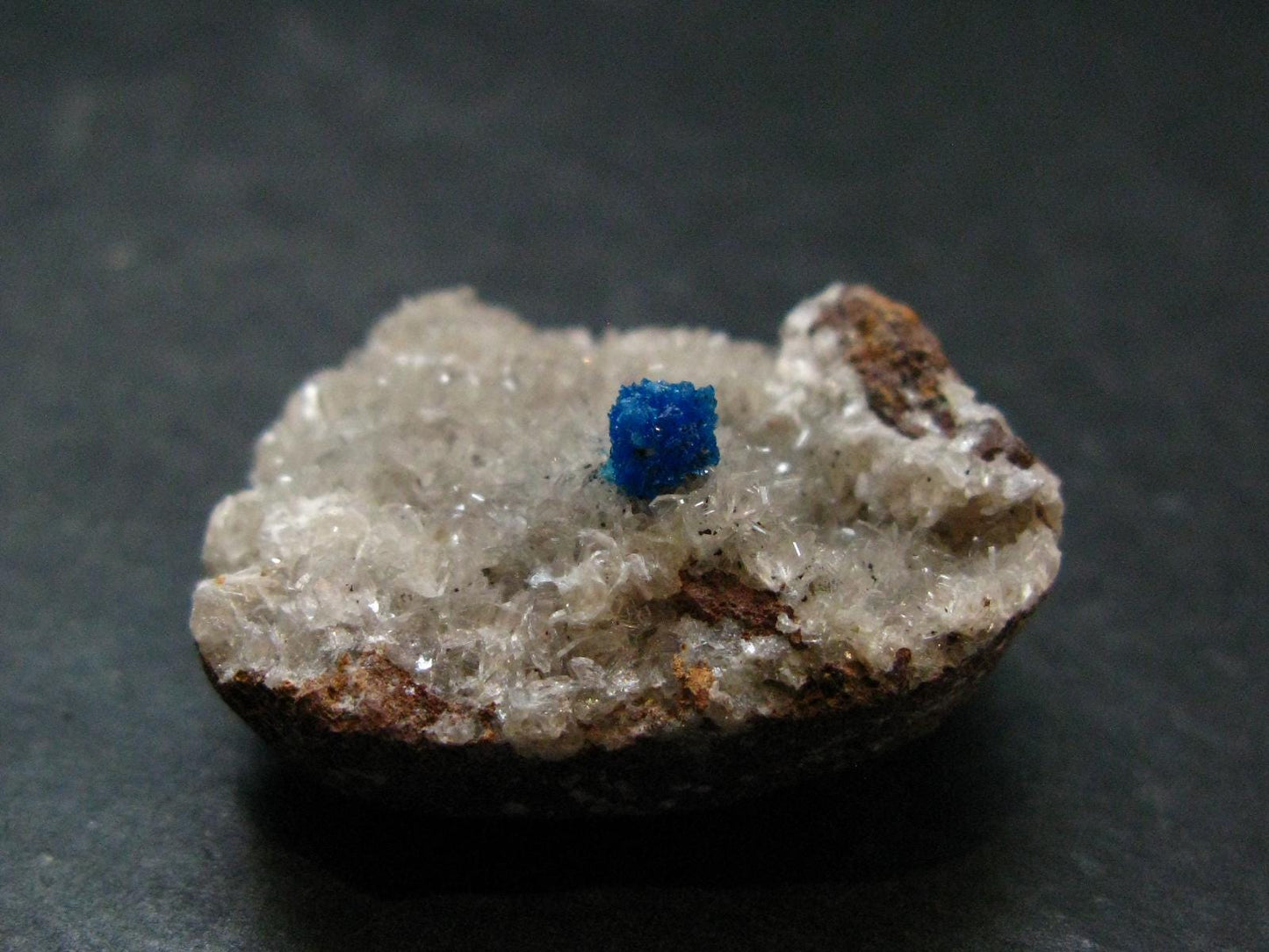Cavansite on Stilbite Cluster From India - 1.3"