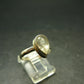 Libyan Desert Glass Tektite Sterling Silver Ring from Libya - Size 7 - 3.0 Grams