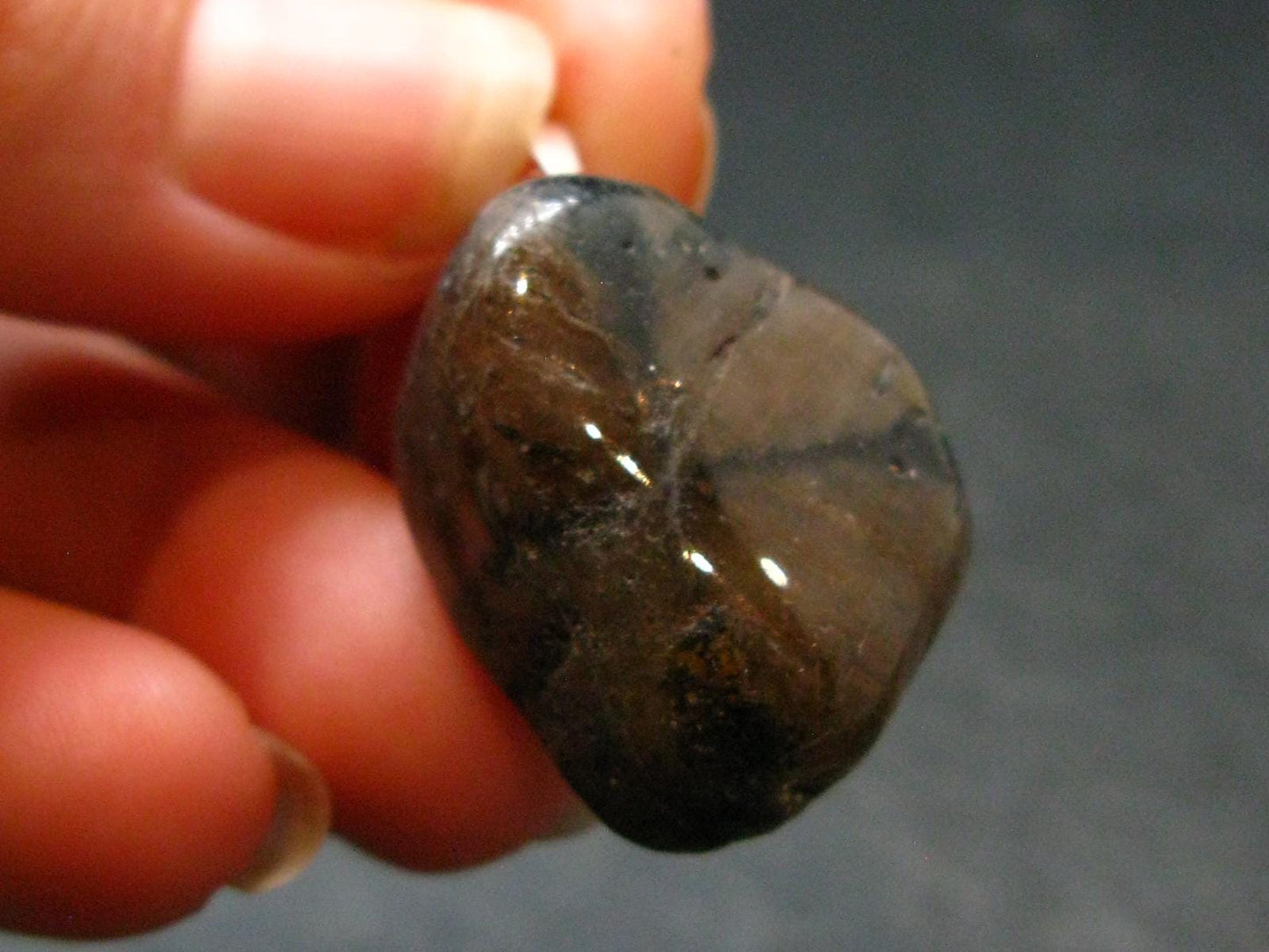 Perfect Cross-Shaped Andalusite (Variety of Chiastolite) Polished Silver Pendant from China - 1.2" - 10.49 Grams