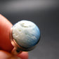 Blue Ice Glacierite Silver Ring from Indonesia - Size 6- 5.86 Grams