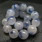 Dumortierite In Quartz Genuine Bracelet ~ 7.5 Inches ~ 12mm Round Beads