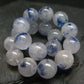 Dumortierite In Quartz Genuine Bracelet ~ 7.5 Inches ~ 12mm Round Beads