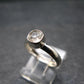 Phenakite Phenacite Crystal Facetted Silver 0.65 Carats Ring From Russia - Size 68 - 1.77 Grams