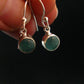 Extremely Rare Grandidierite Silver Earrings From Madagascar - 0.9"