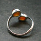 Spessartine Garnet Silver Ring From Tanzania - Size 8 - 2.45 Grams