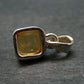 Imperial Topaz Crystal Silver Pendant from Brazil - 0.7" - 2.15 Grams