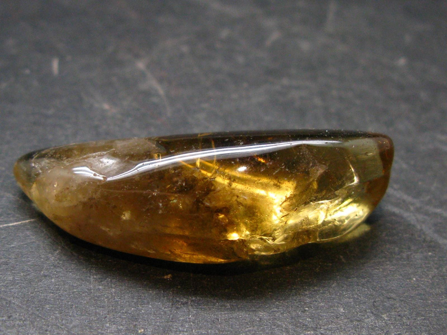 Nice Untreated Unheated Citrine Tumbled Stone from Zambia - 52.0 Carats - 1.5"