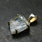 Fantastic Gemmy Aquamarine Crystal Silver Pendant From Brazil - 0.9" - 1.68 Grams