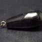Genuine Drop Shape Black Shungite Pendant From Russia - 1.5"