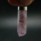 Gem Kunzite Spodumene Pendant in SS From Afghanistan - 1.8" - 6.87 Grams