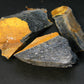 Lot of 3 Large Natural Raw Bluish-Gray Hawk's Eye Stone from Africa