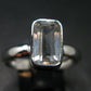 Phenakite Phenacite Crystal Silver Ring From Russia - Size 8 - 2.18 Grams