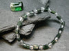 Green Tourmaline & Quartz Genuine Bracelet ~ 7 Inches ~ 6mm Crystal Beads