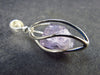 Purple Scapolite Pendant in SS From Afghanistan - 1.3" - 2.57 Grams