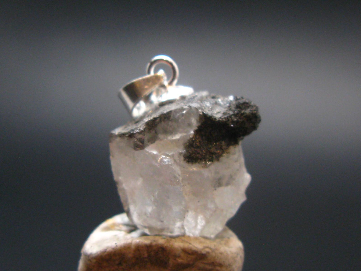Phenakite Phenacite Silver Pendant from Brazil - 0.7 Inches - 1.80 Grams