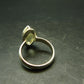 Libyan Desert Glass Tektite Sterling Silver Ring from Libya - Size 5 - 3.57 Grams