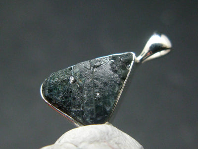 Alexandrite Chrysoberyl Crystal Silver Pendant From Brazil - 0.8" - 1.23 Grams