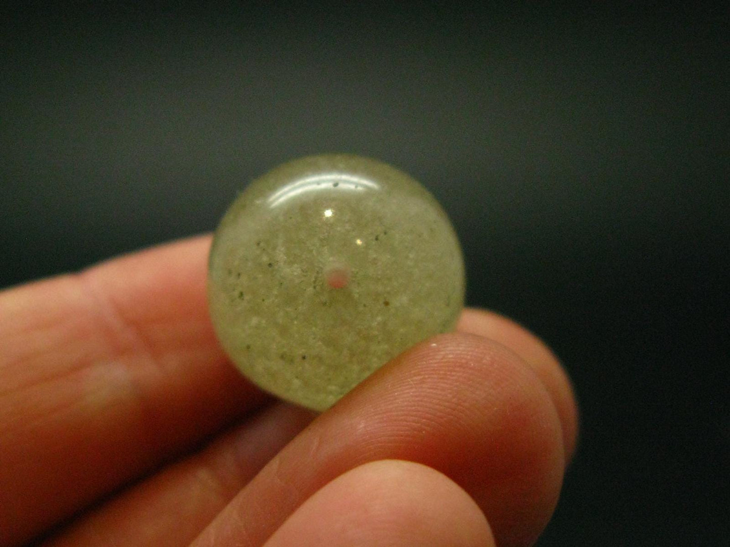 Libyan Tektite Glass Bead From Libya - 16 mm - 0.6"