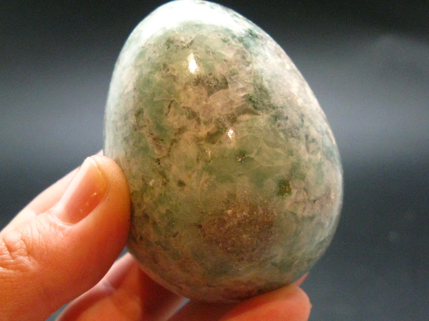 Unique Heulandite, Scolecite & Stilbite Egg From India - 2.3" - 171.16 Grams