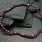 Ruby Genuine Bracelet ~ 7 Inches ~ 3mm Facetted Beads