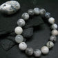 Merlinite Moss Agate Genuine Bracelet ~ 7 Inches ~ 12mm Round Beads