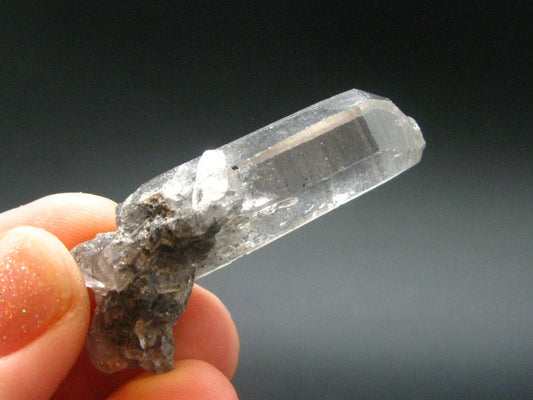 Nice Terminated Tibetan Black Quartz Crystal from Tibet - 1.6" - 9.16 Grams