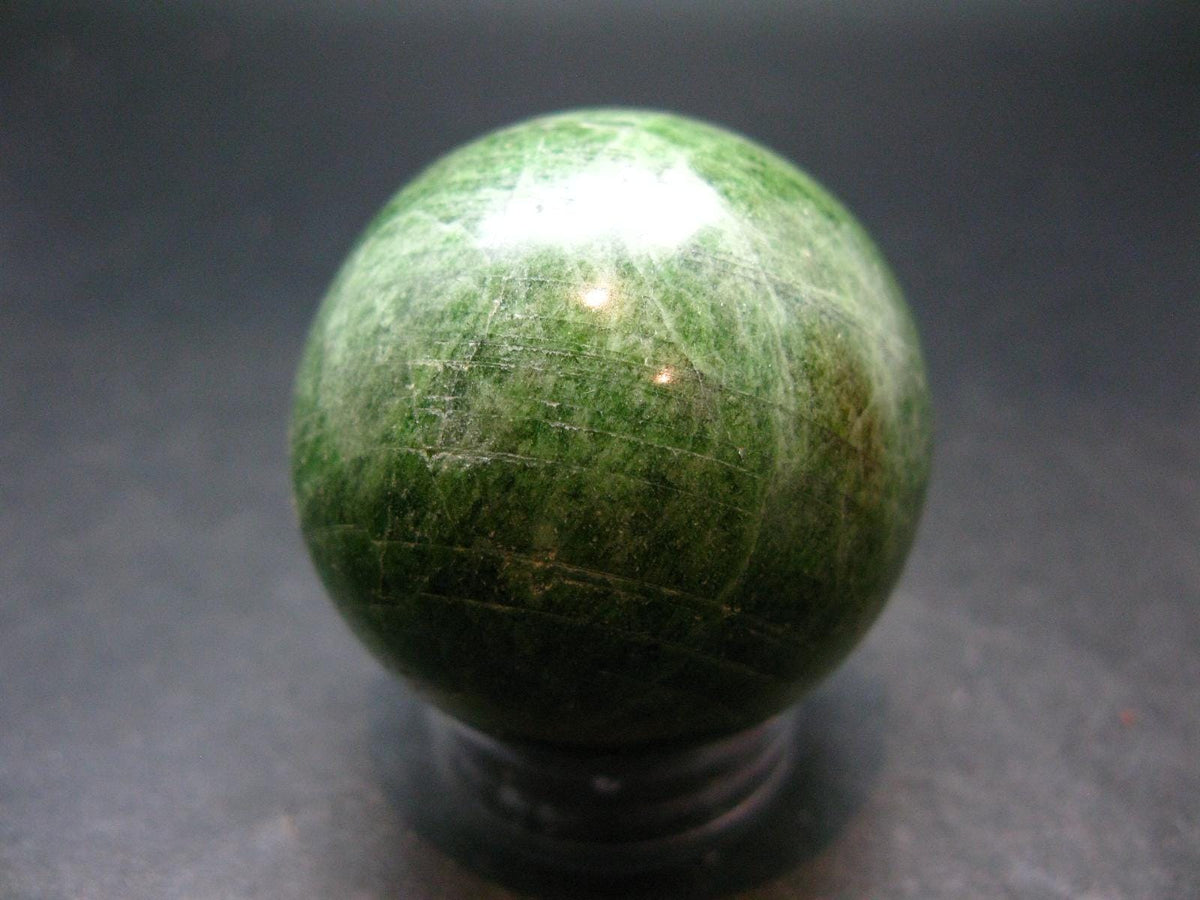 Gem Chrome Diopside Ball Sphere From Russia - 1.8"- 164.44 Grams