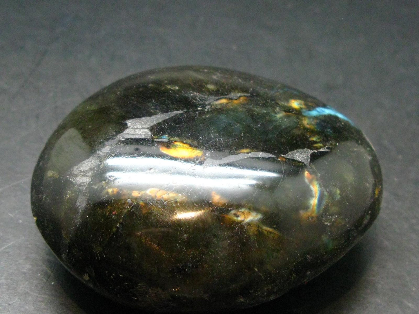 Labradorite Polished Stone from Madagascar - 2.5"