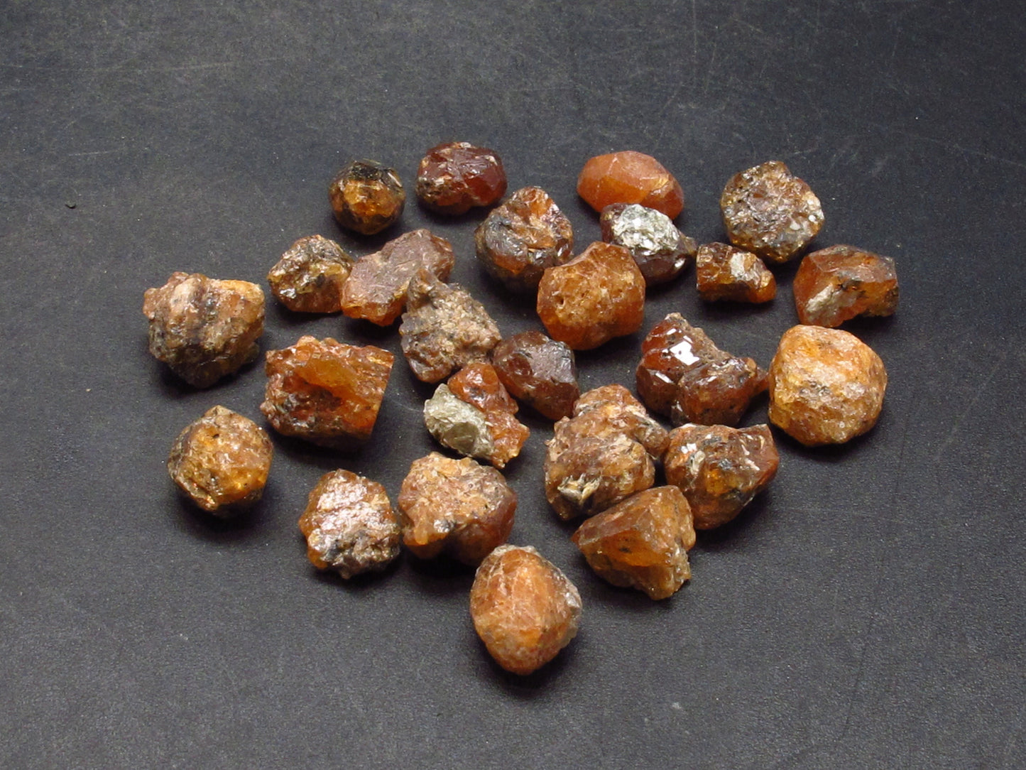 Lot of 25 Rare Spessartine Garnet Crystals From Tanzania - 43.0 Grams