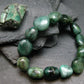 Emerald Genuine Bracelet ~ 7 Inches ~ 15mm Tumbled Beads
