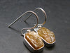 Rare Herderite Crystal Silver Earrings from Brazil - 3.07 Grams