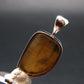 Phenakite Phenacite Silver Pendant from Brazil - 1.0 Inches - 2.94 Grams