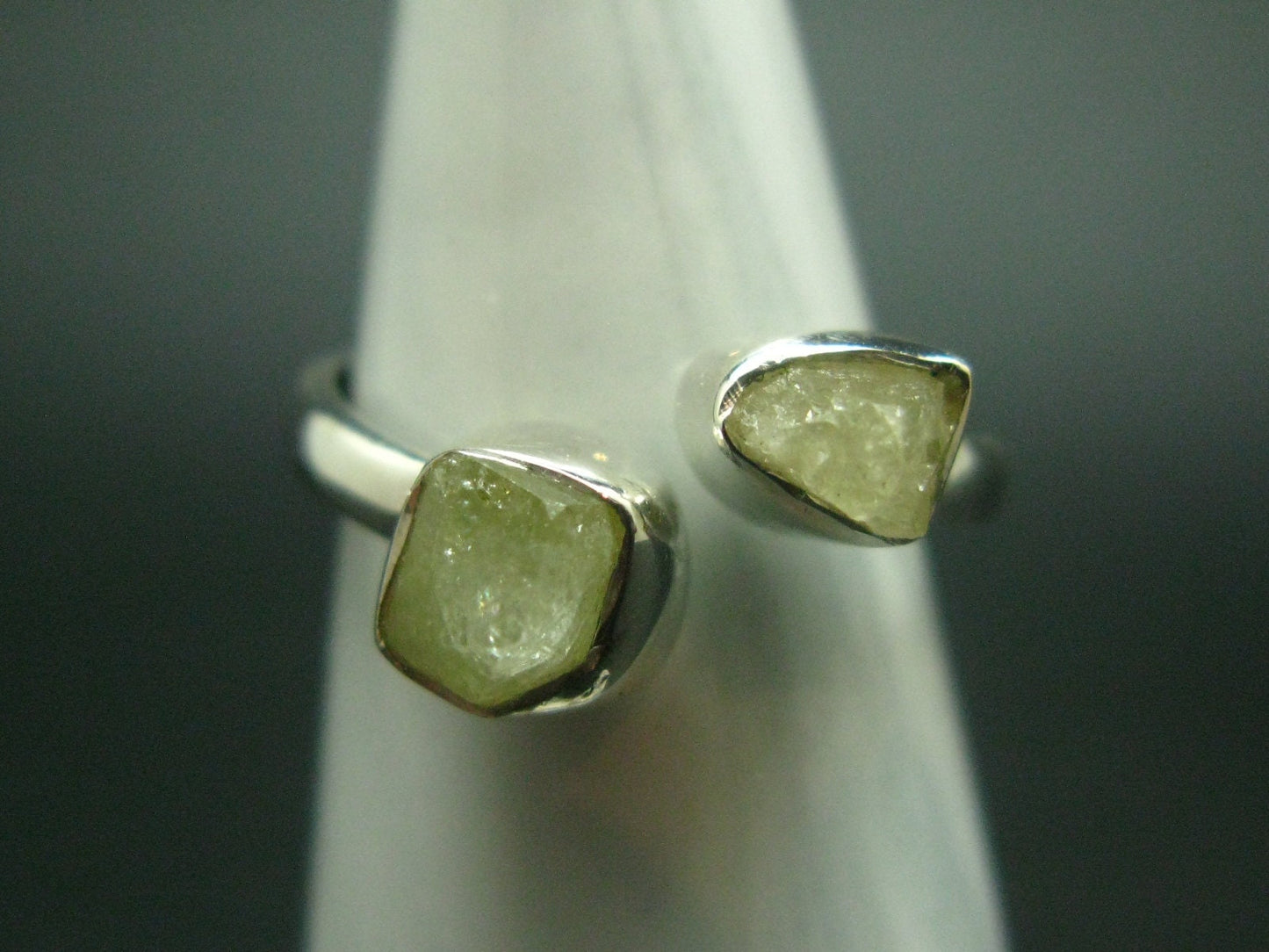 Rhodizite Rhodozite Silver Ring From Madagascar - Adjustable size - 2.52 Grams