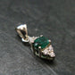 Emerald Silver Pendant From Colombia - 0.49 Grams