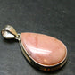 Pink Opal Sterling Silver Pendant From Peru - 1.6"