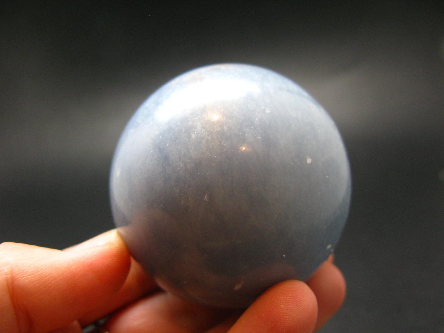 Fine Angelite Angellite Sphere Ball From Peru - 2.0"