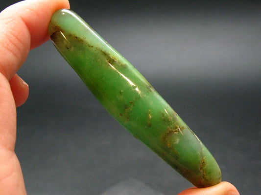 Rich Green Chrysoprase Polished Tumbled Stone From Australia - 2.8"